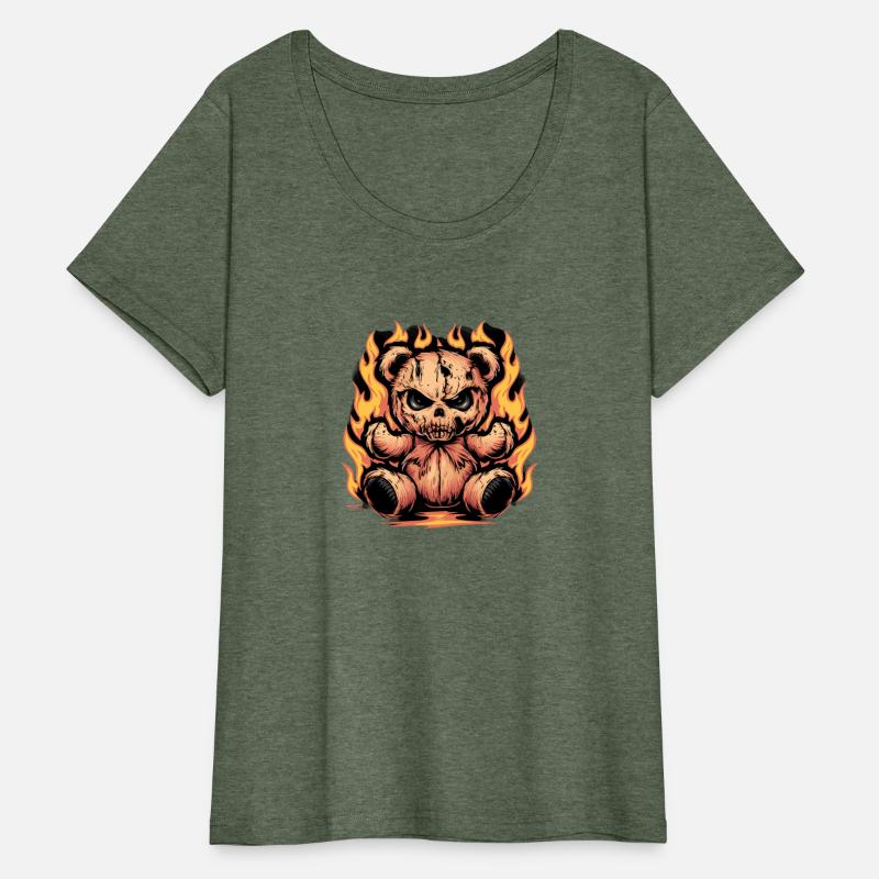 Fierce Flaming Teddy Bear Cool Statement