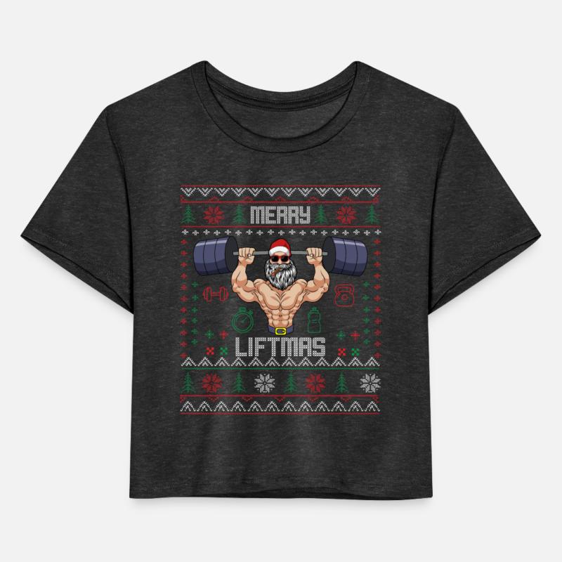 Fitness Christmas cool Santa lifting