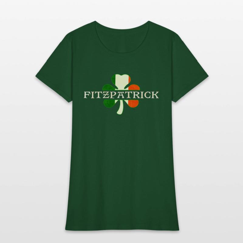Fitzpatrick Irish Surname Ireland Flag Shamrock