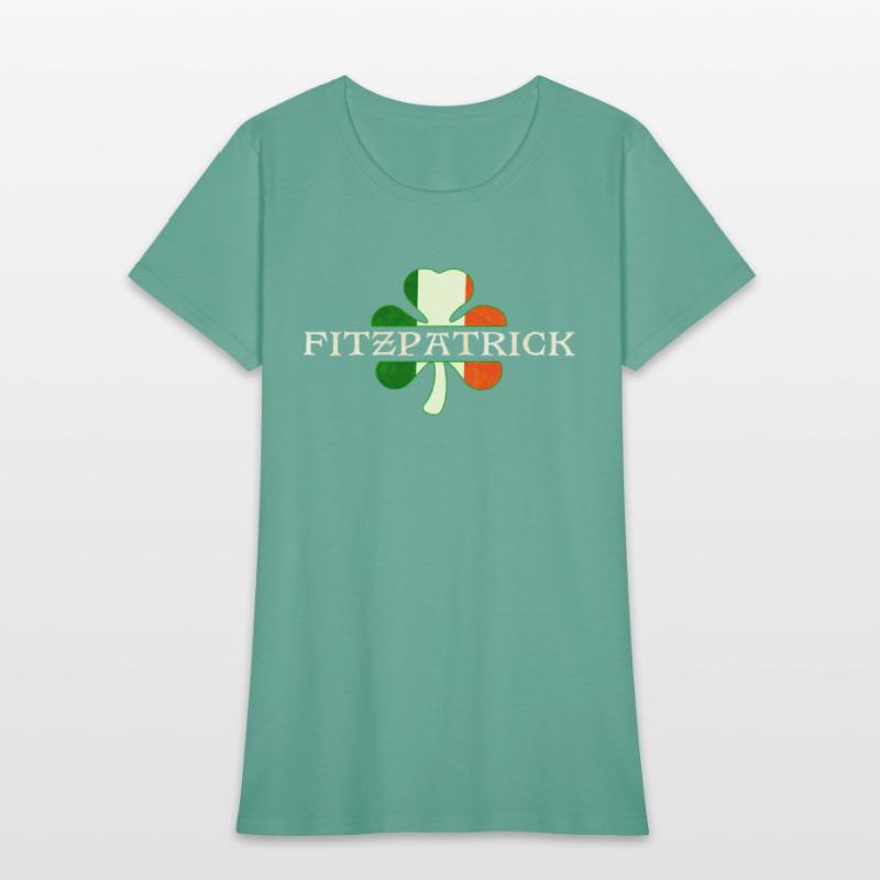 Fitzpatrick Irish Surname Ireland Flag Shamrock