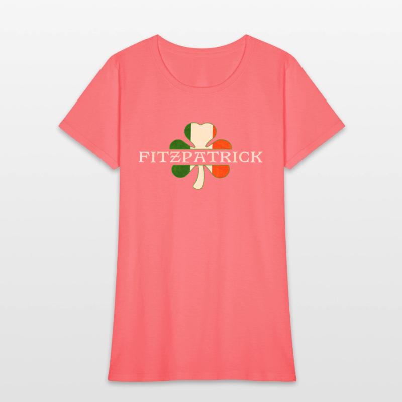 Fitzpatrick Irish Surname Ireland Flag Shamrock