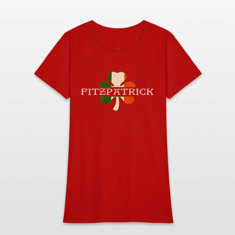 Fitzpatrick Irish Surname Ireland Flag Shamrock