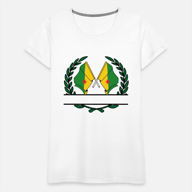 Flags French Guiana laurel wreath banner