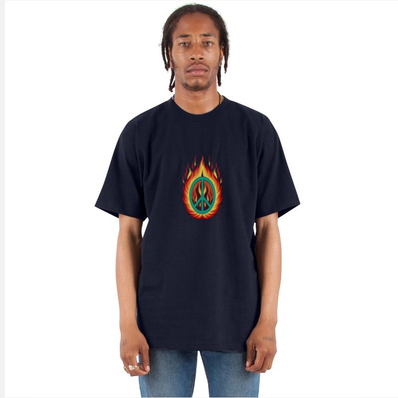 Flames of Peace,illustration of peace symbol