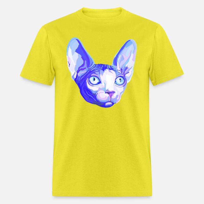 Floating Blue Sphynx Cat Head