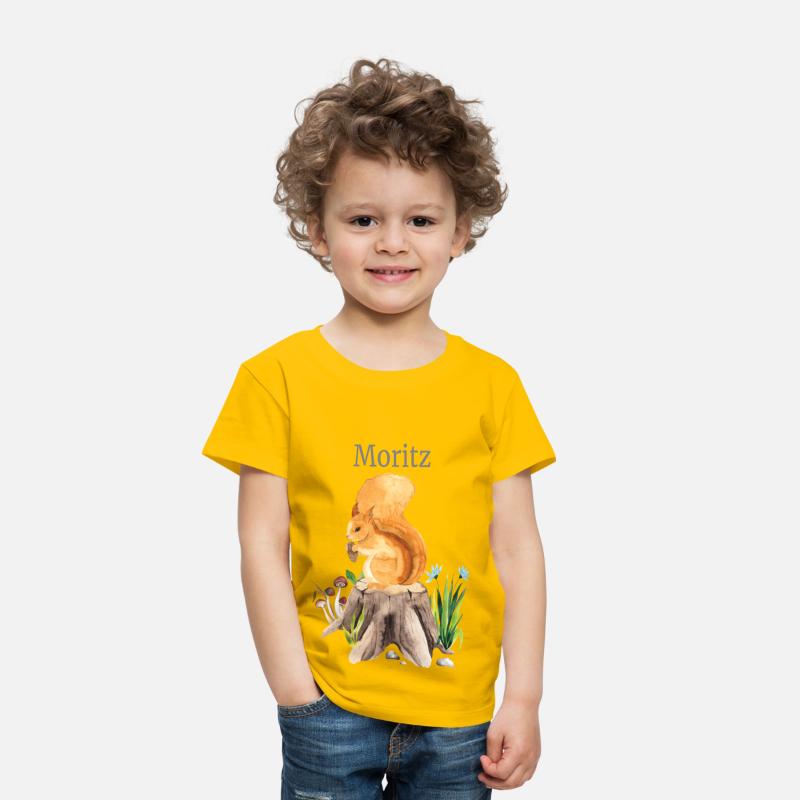 Forest Animal Squirrel Flowers Name Moritz