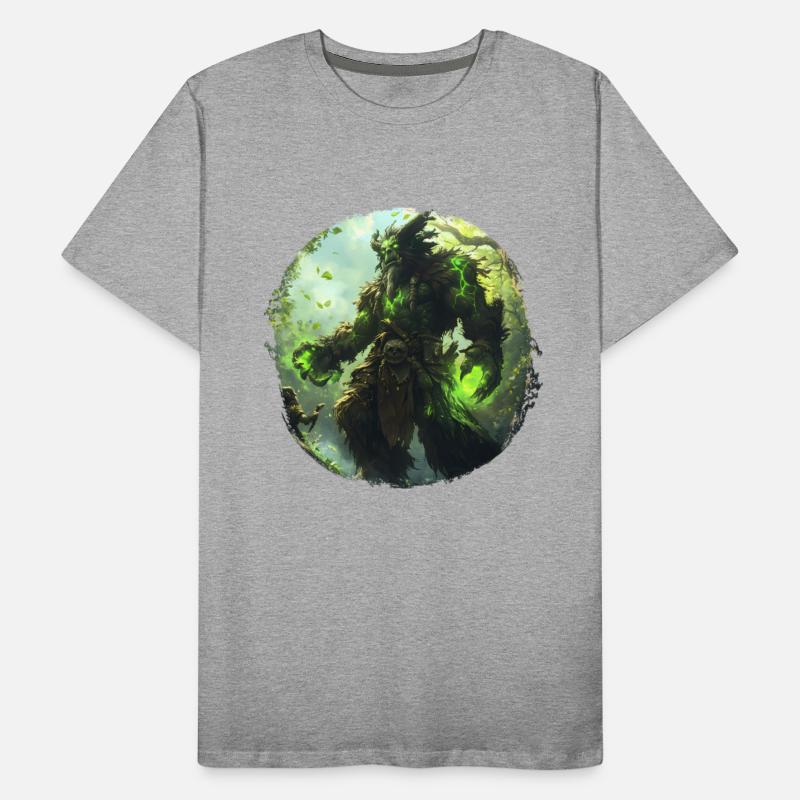 Forest Guardian with Green Magic and Wild Energy