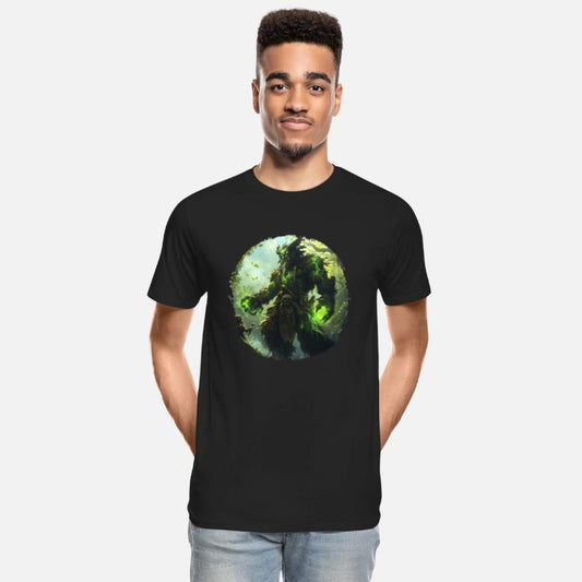 Forest Guardian with Green Magic and Wild Energy