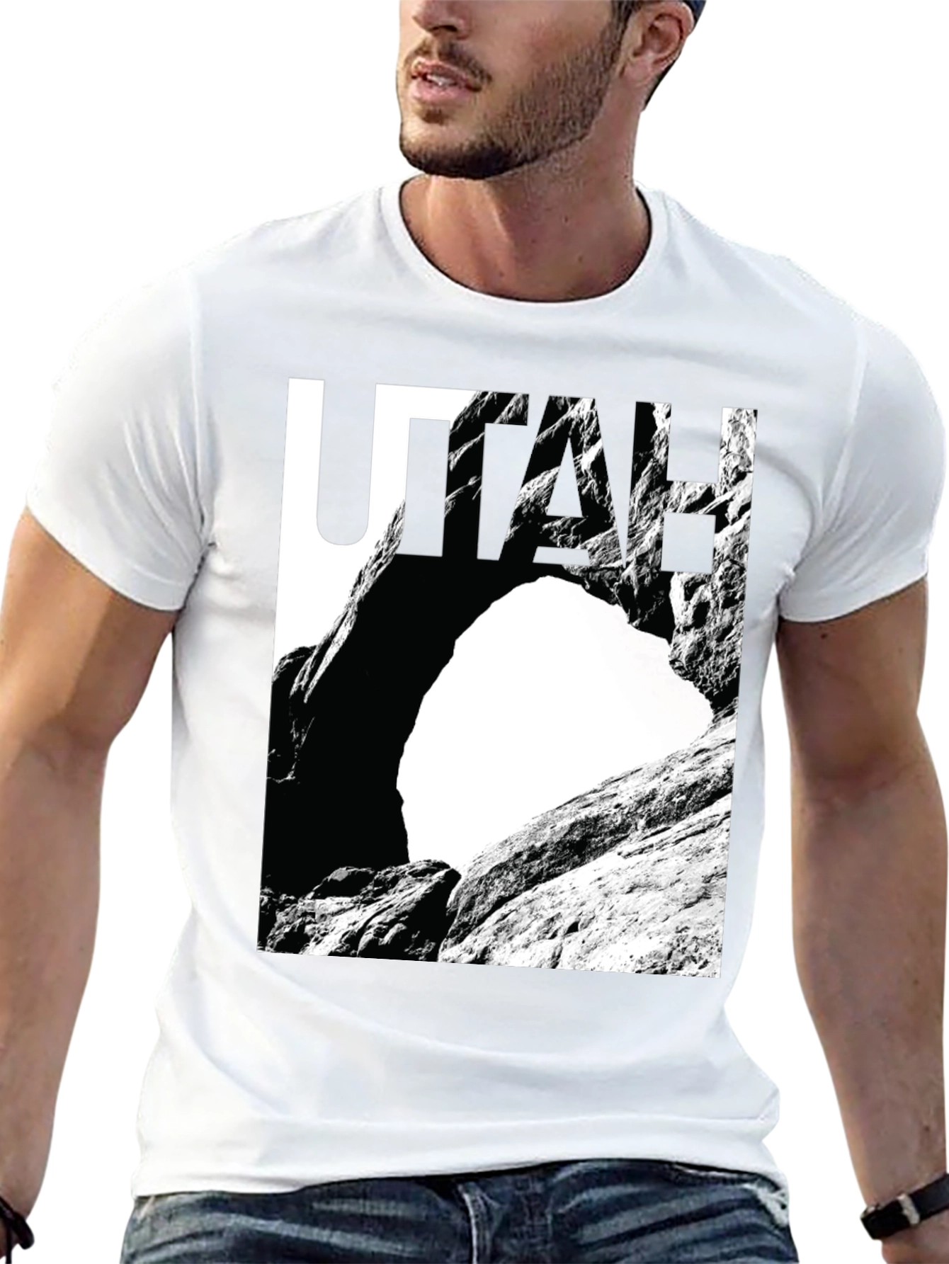 Utah Rock Arch Graphic Tee - Black