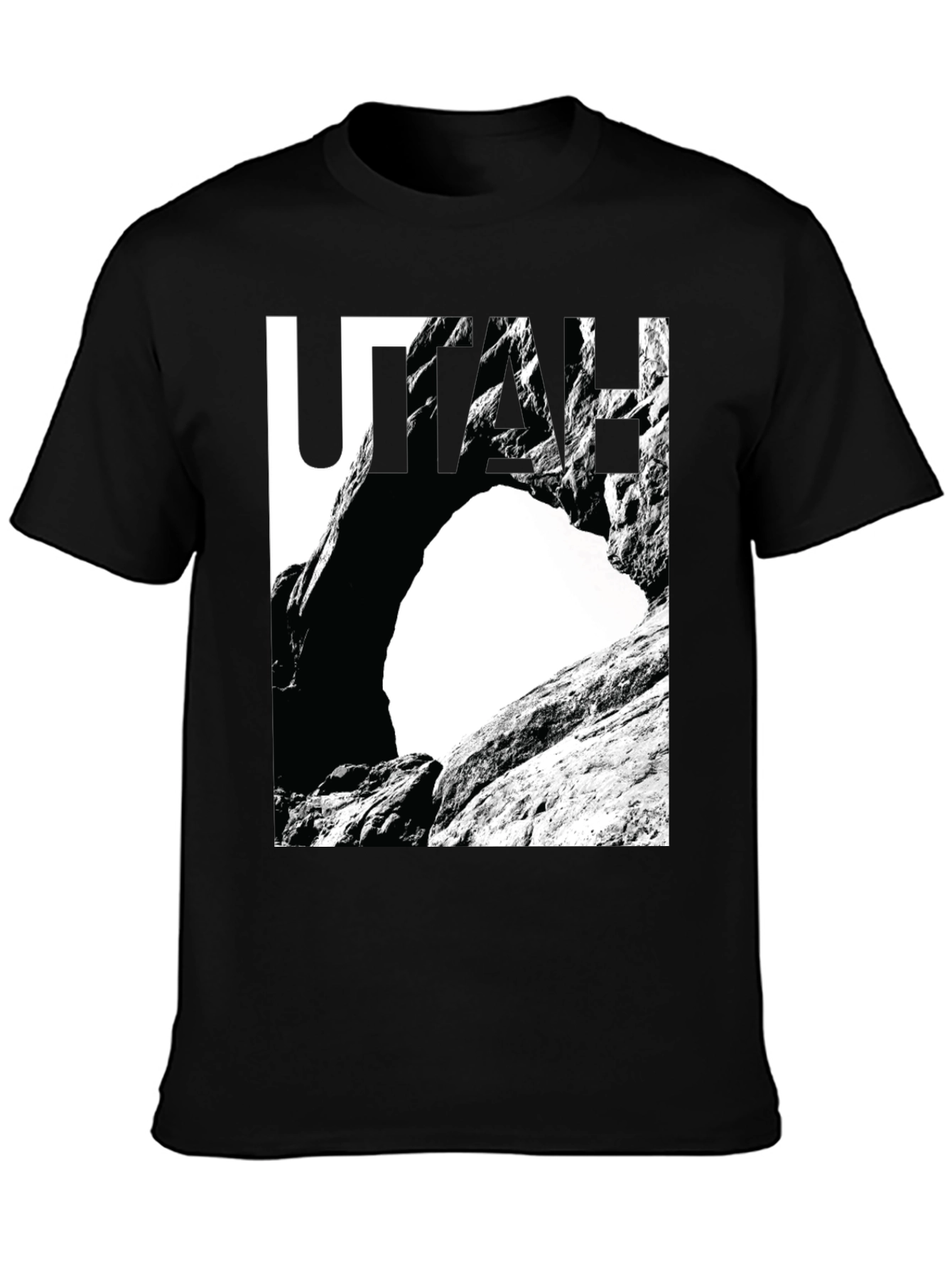 Utah Rock Arch Graphic Tee - Black
