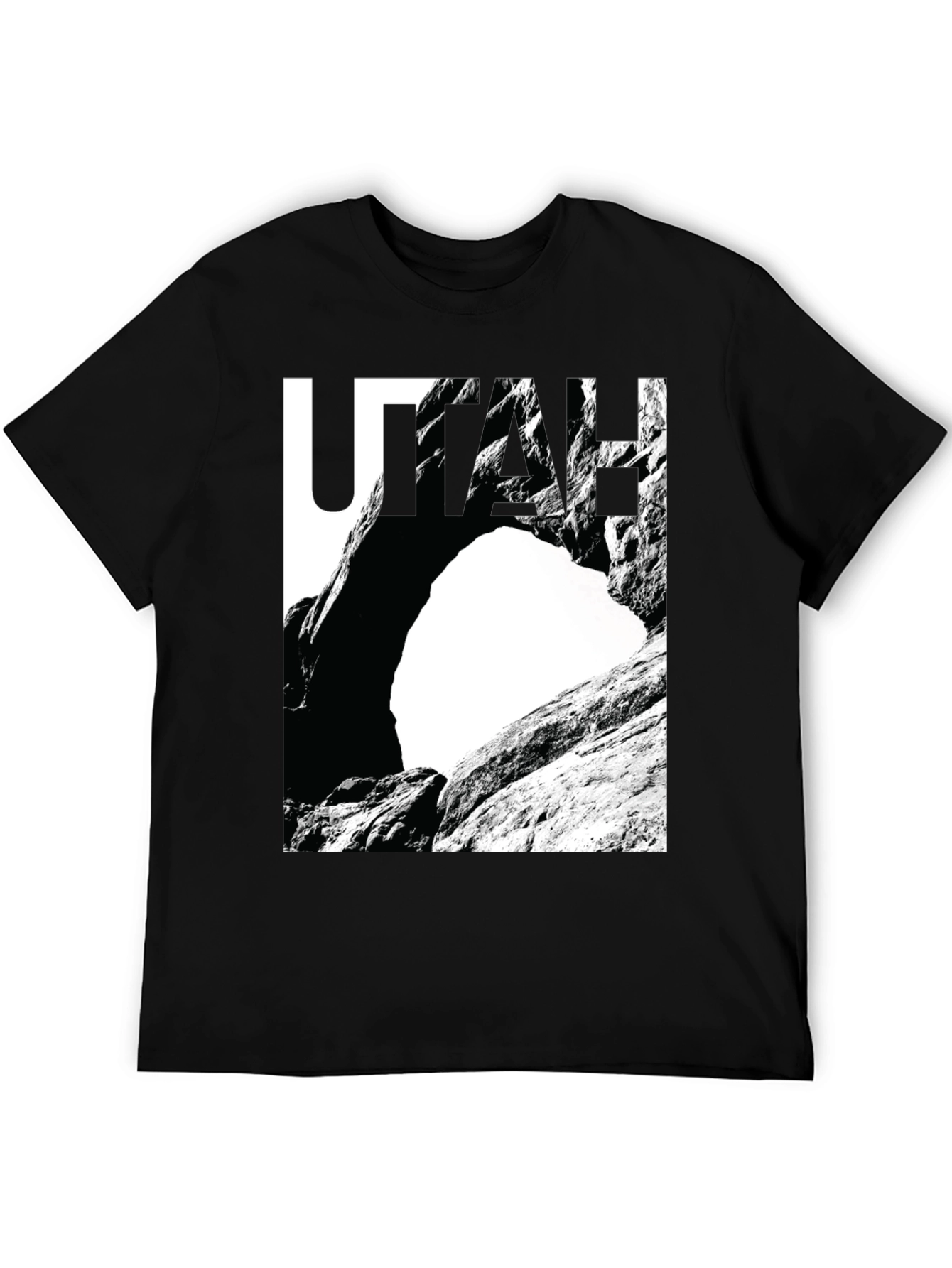Utah Rock Arch Graphic Tee - Black