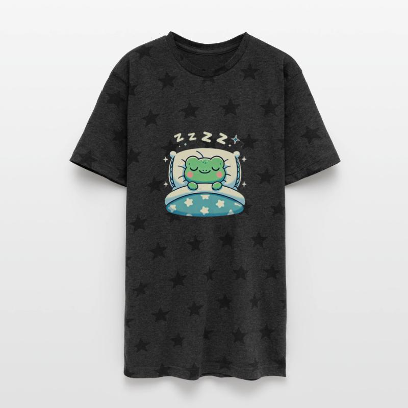 Frog Sleeping In Bed At Night Time