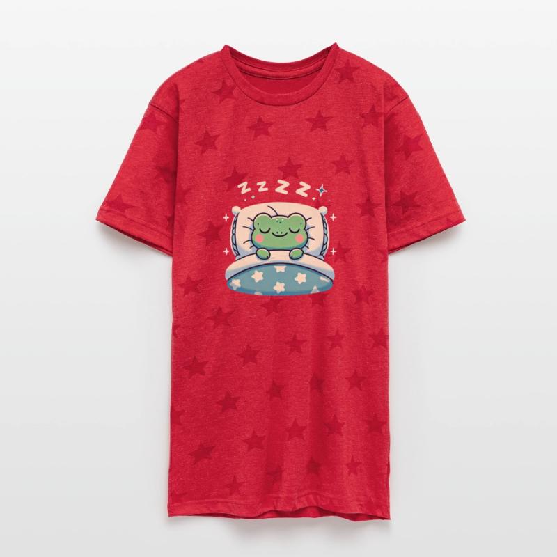 Frog Sleeping In Bed At Night Time