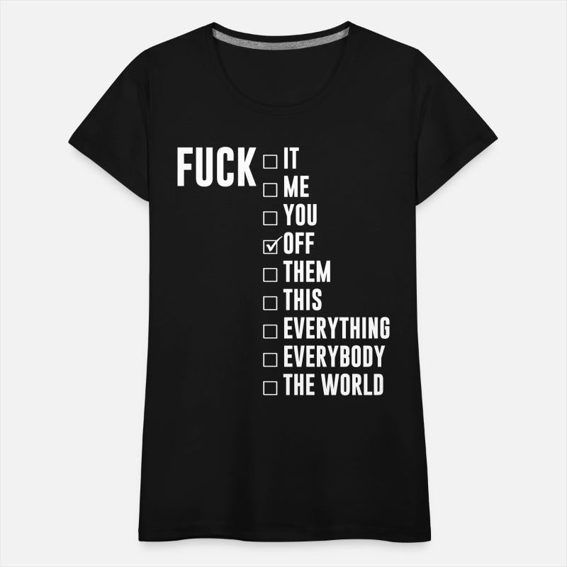 Fuck Off Checklist
