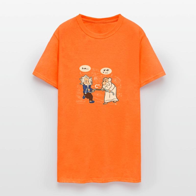 Funny Albert Einstein Pythagoras c² physics math