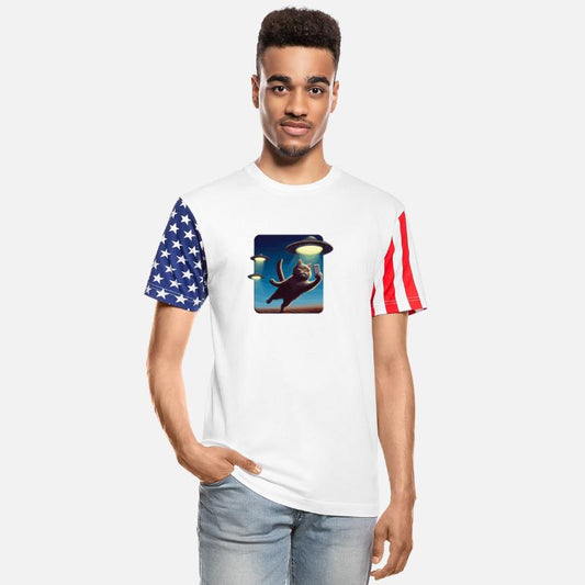 Funny Cat Selfie With UFOs 3D Effect