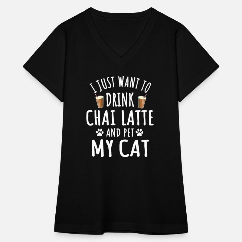 Funny Chai Latte And Cats Owner
