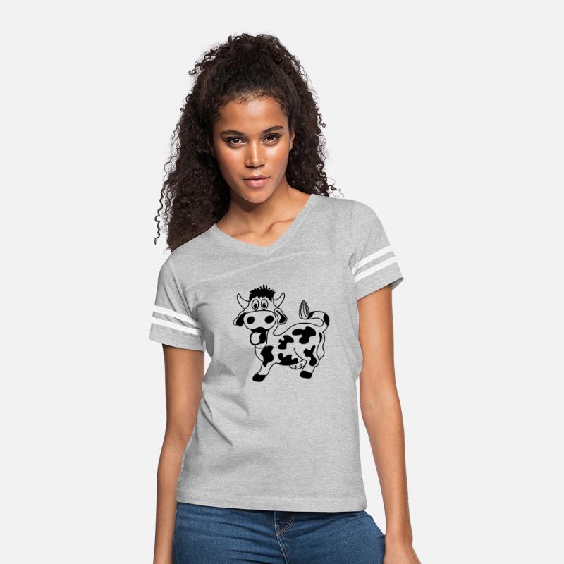 Funny cow with tongue out