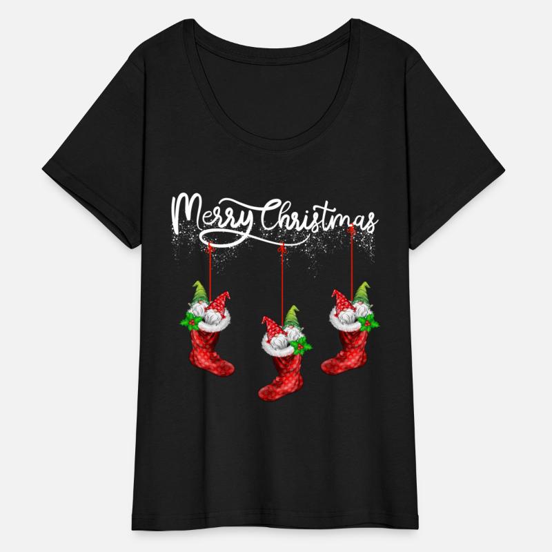 Funny Gnomes In Christmas Sock Merry Christmas