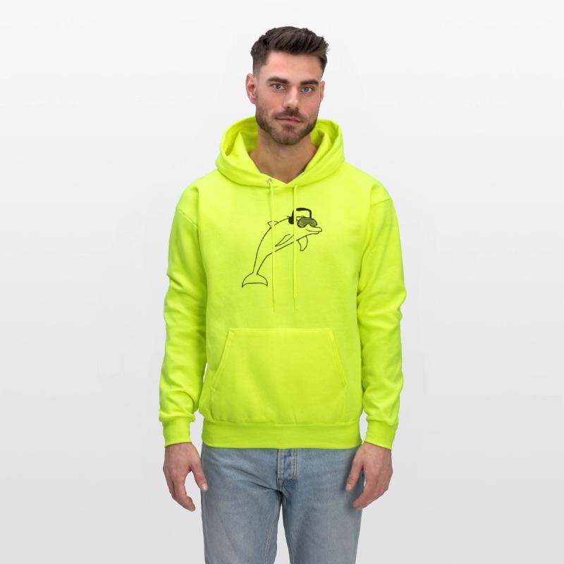 Funny Jumping DJ Dolphin Sunglasses Music Party