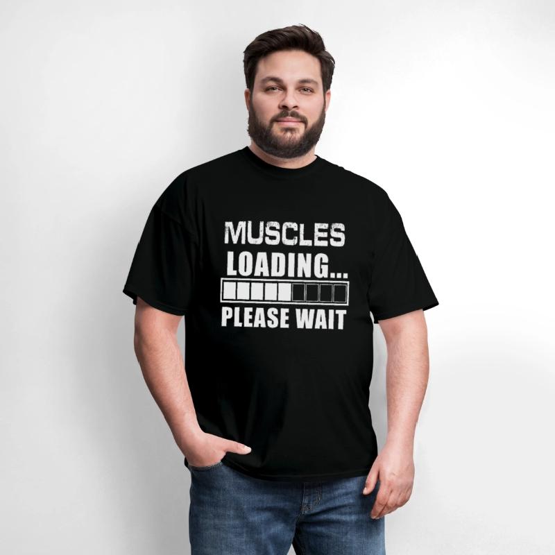 Funny Muscles Loading Please Wait Body Builder Gym