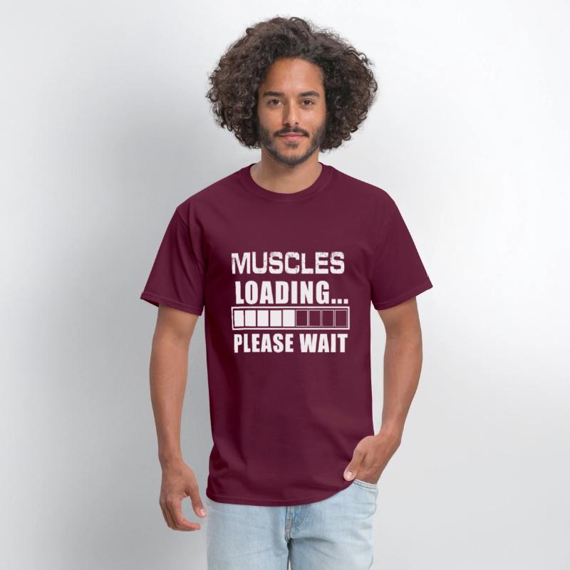Funny Muscles Loading Please Wait Body Builder Gym