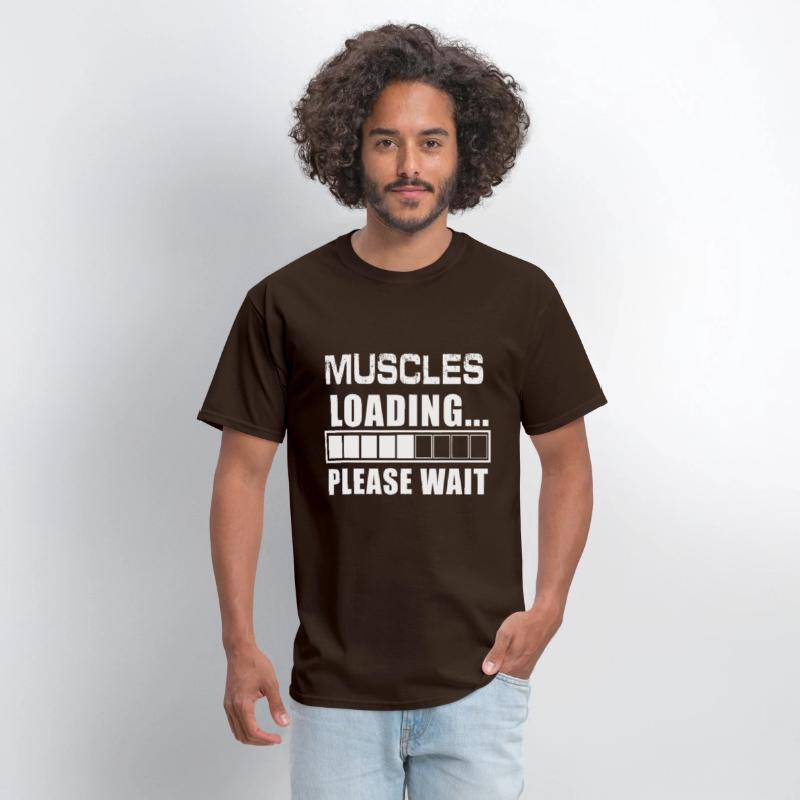 Funny Muscles Loading Please Wait Body Builder Gym