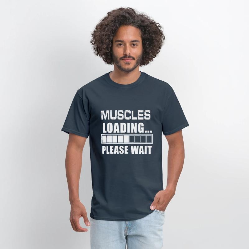 Funny Muscles Loading Please Wait Body Builder Gym