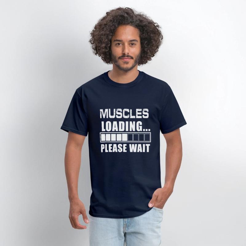 Funny Muscles Loading Please Wait Body Builder Gym