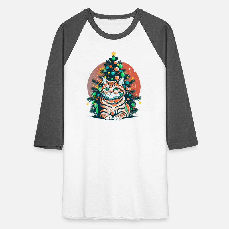 Funny Tabby Cat Merry Xmas Pajamas Chritsmas Tree