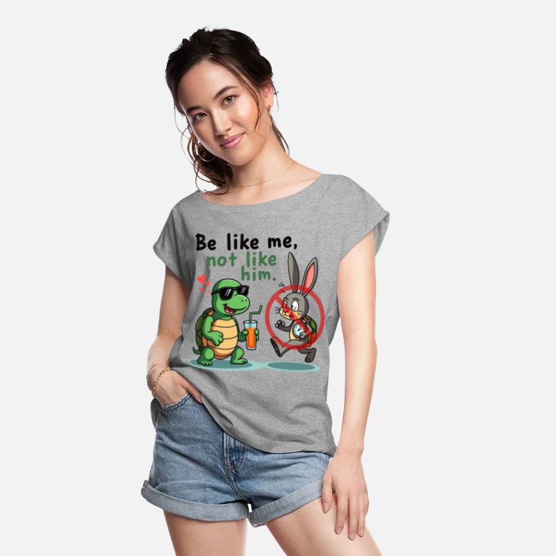 Funny Turtle and Bunny Cartoon Design