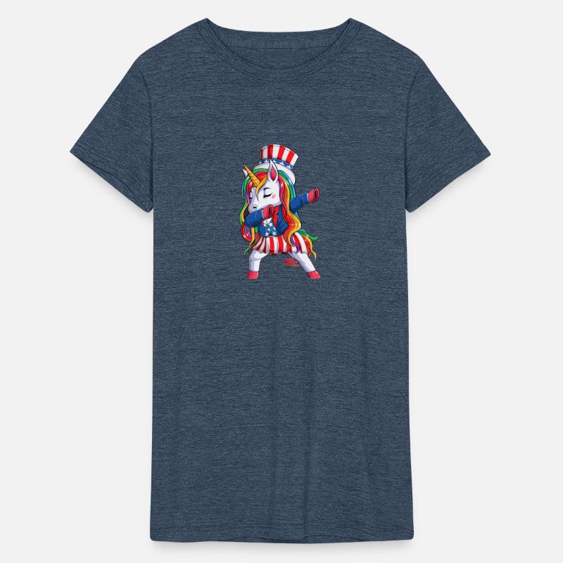 funny unicorn wearing uncle sam hat and suit