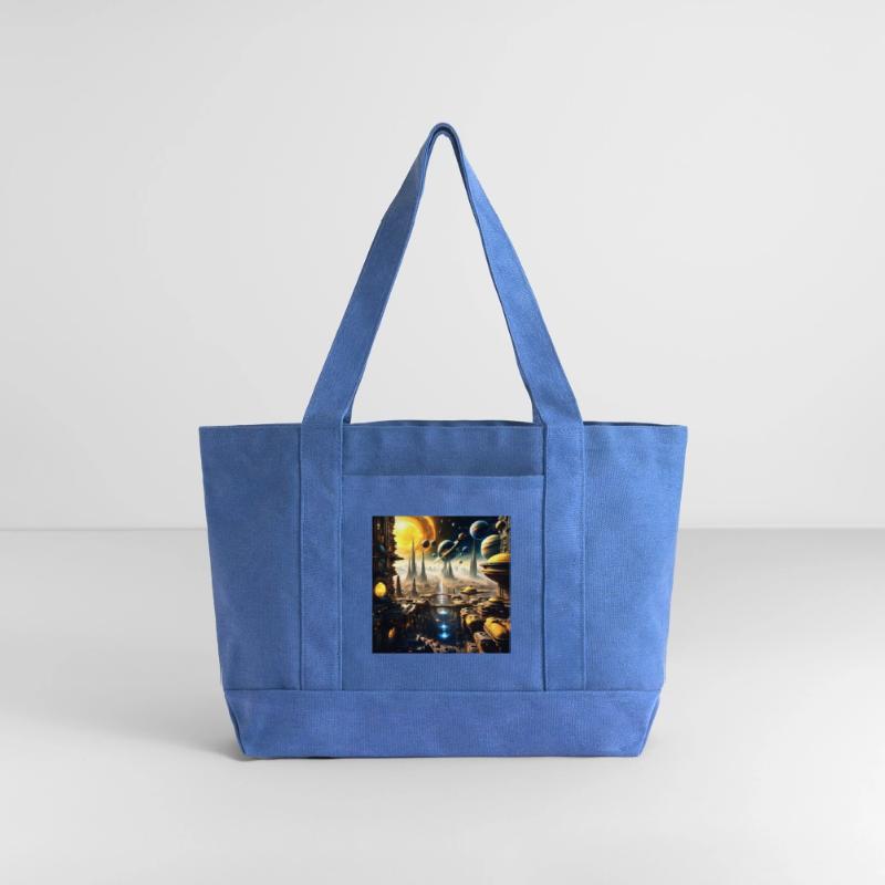 Future World Space City Panorama Sci-fi Style