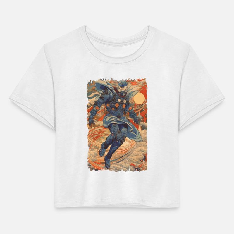 Futuristic anime superhero