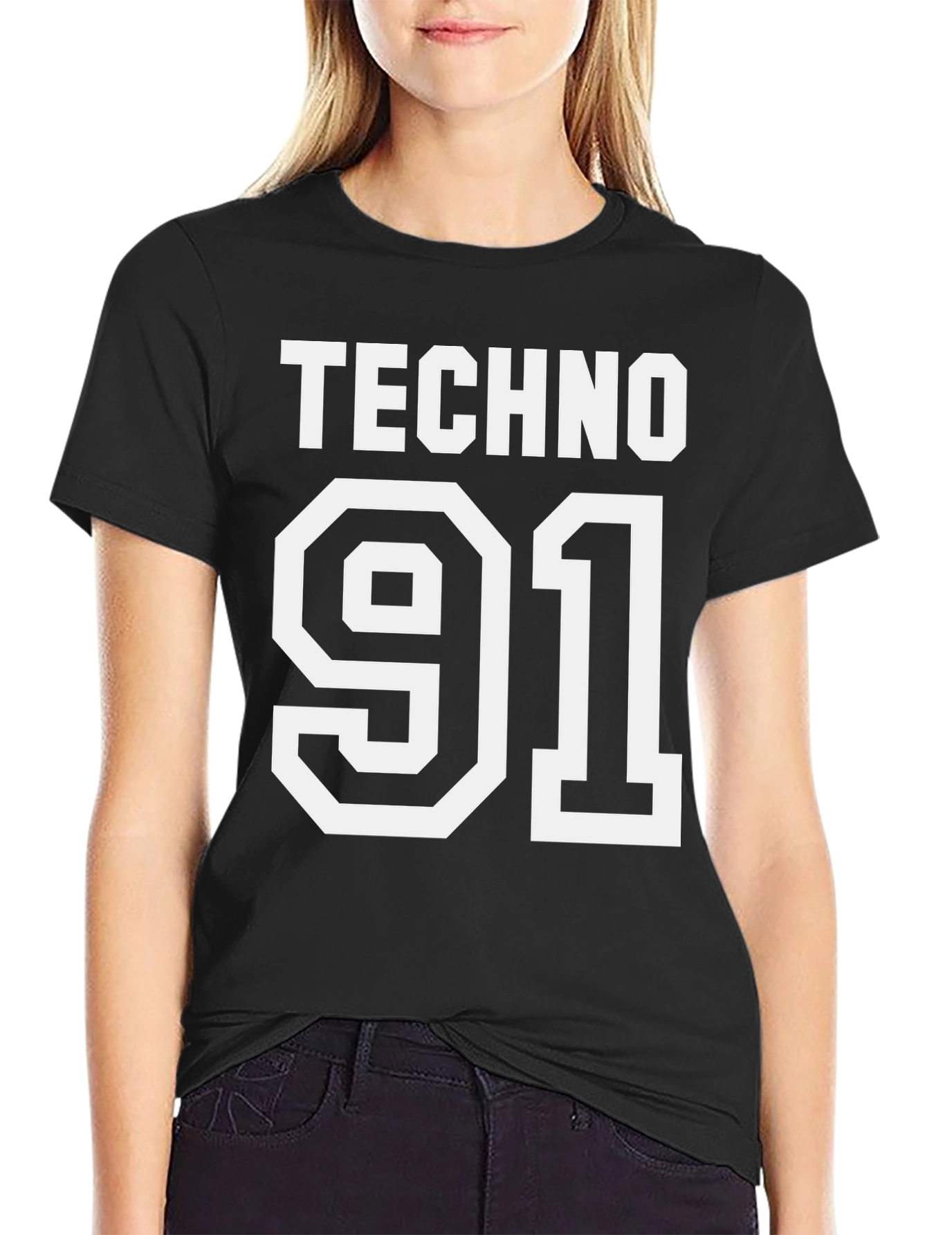 Techno 91 Black Graphic T-Shirt