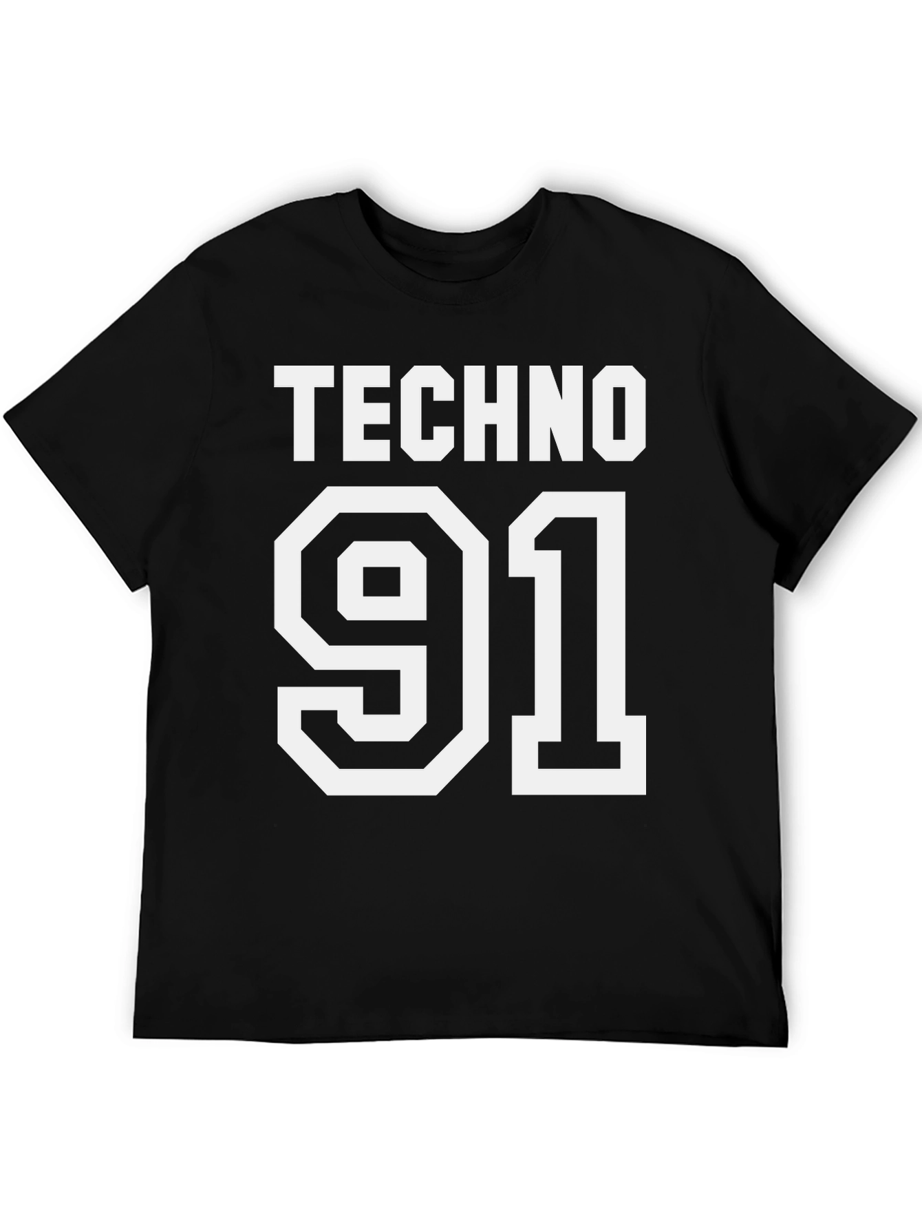 Techno 91 Black Graphic T-Shirt