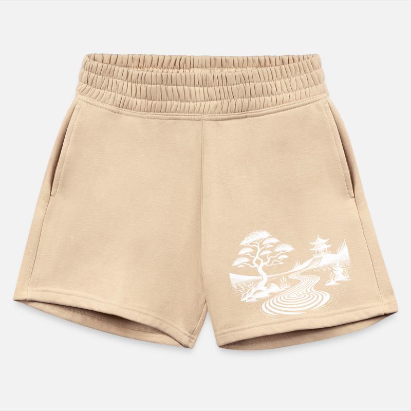 Geometric Landscape With Traditional Temple