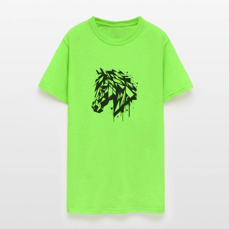 Geometric Vintage Horse Head Portrait