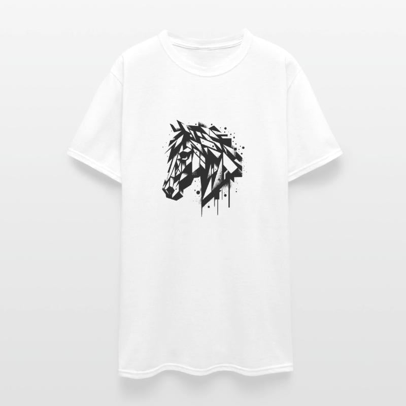 Geometric Vintage Horse Head Portrait