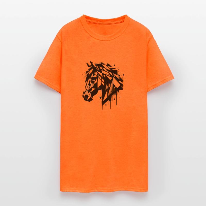 Geometric Vintage Horse Head Portrait