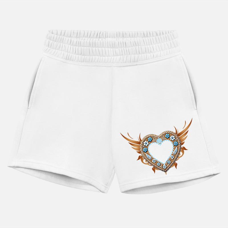 Gingerbread heart frame Tradition and love united