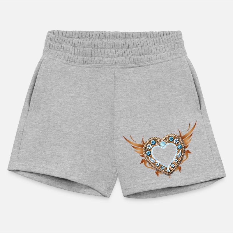 Gingerbread heart frame Tradition and love united