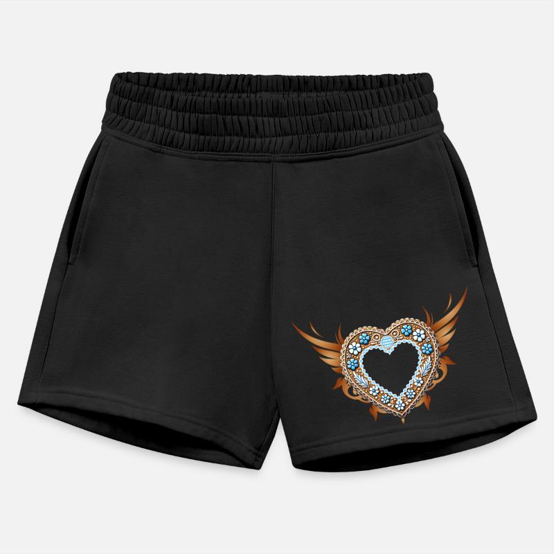 Gingerbread heart frame Tradition and love united