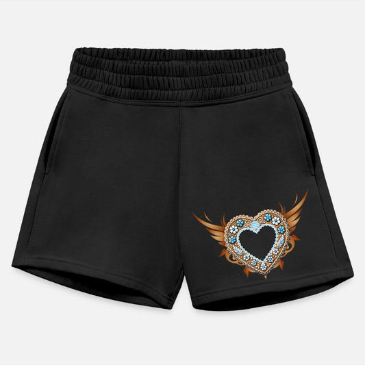 Gingerbread heart frame Tradition and love united