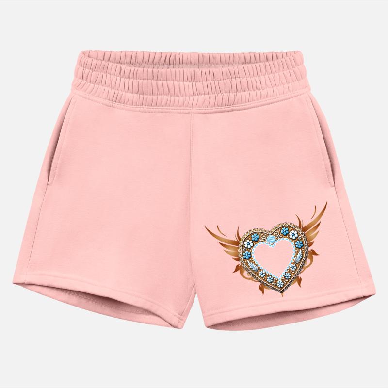 Gingerbread heart frame Tradition and love united