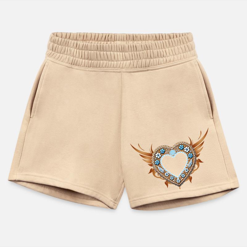 Gingerbread heart frame Tradition and love united