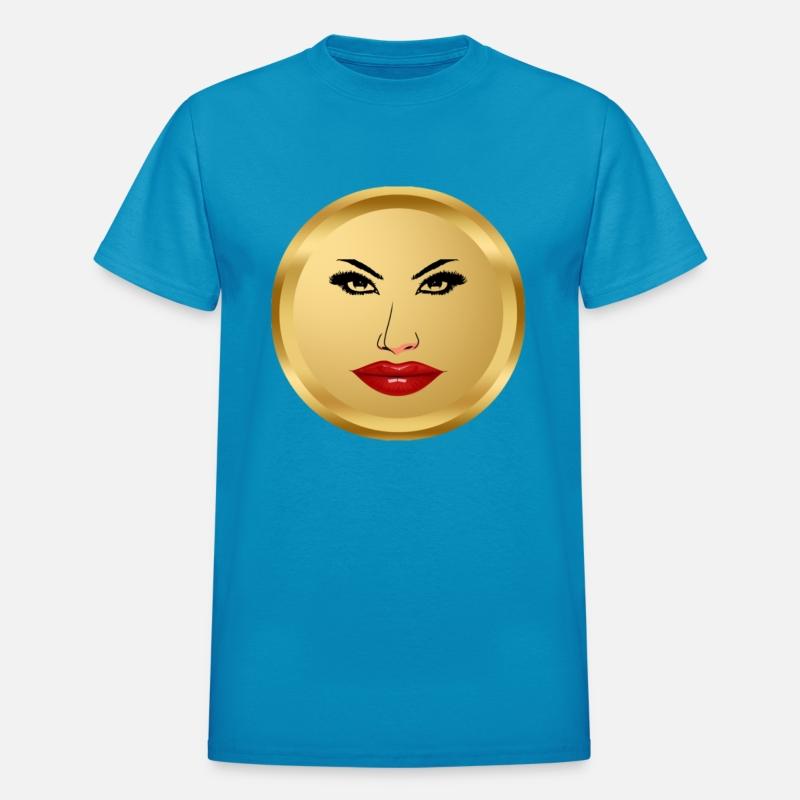 Golden Women Smiling Face