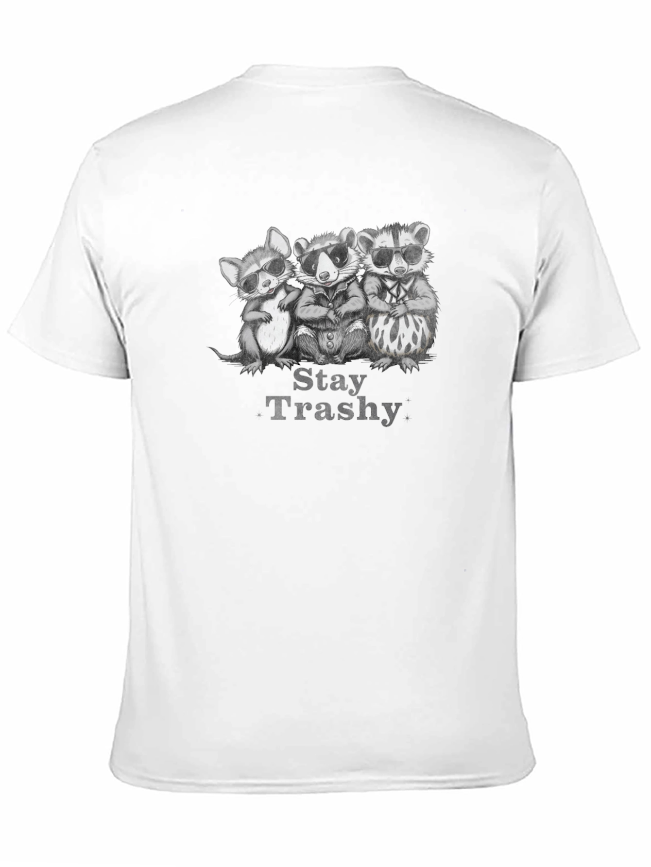 Stay Trashy Graphic T-Shirt - Black