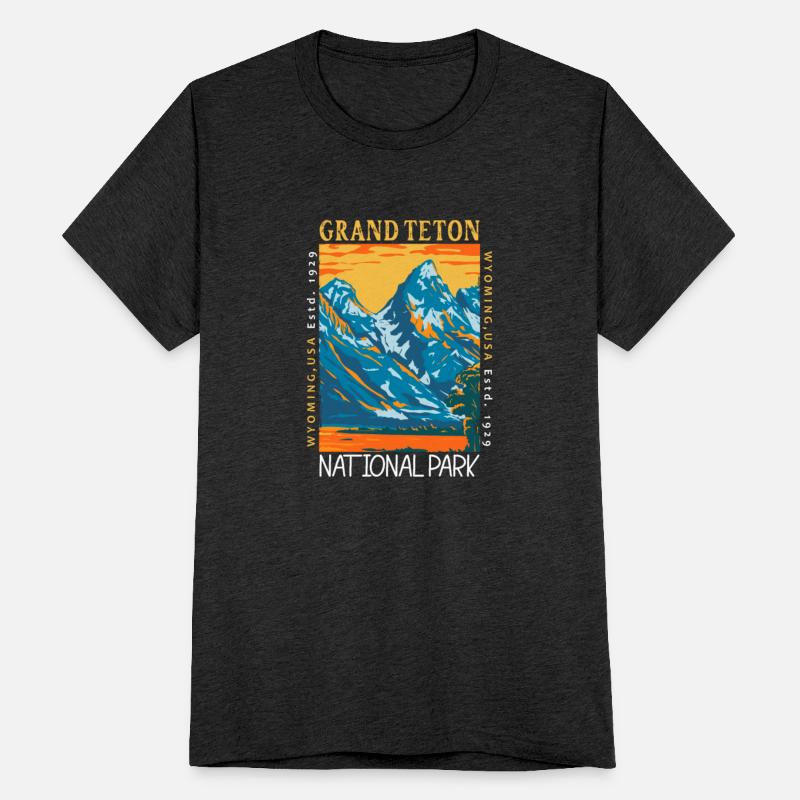 Grand Teton National Park Wyoming Distressed