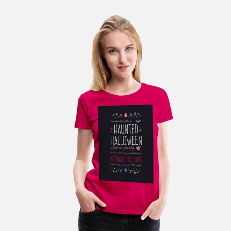 Graphic Haunted Halloween Dance Party Invitation